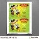 Mickey Mouse and Donald Soccer Party Invitation